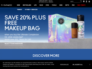 maccosmetics.co.uk screenshot