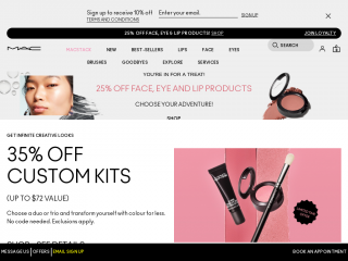 maccosmetics.com screenshot