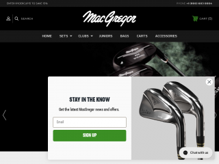 macgregorgolf.com screenshot