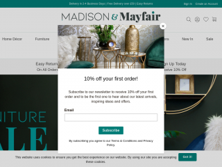 madisonandmayfair.com screenshot