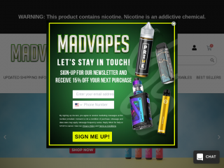 madvapes.com screenshot