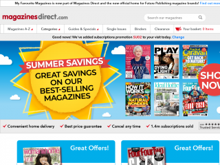 magazinesdirect.com screenshot