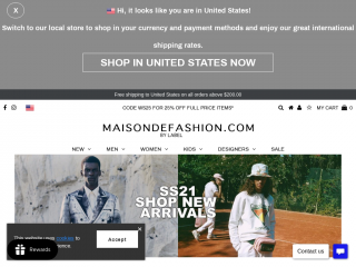 maisondefashion.com screenshot