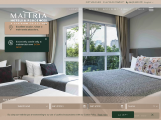 maitriahotels.com screenshot