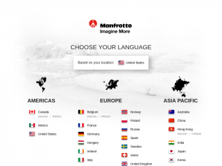 manfrotto.com screenshot