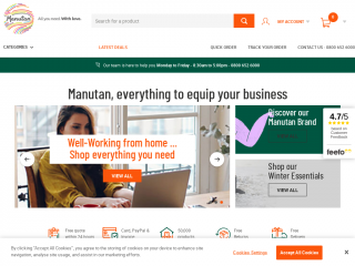 manutan.co.uk screenshot