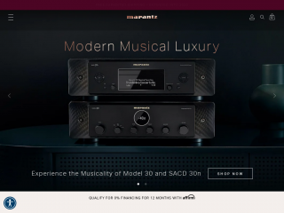 marantz.com screenshot