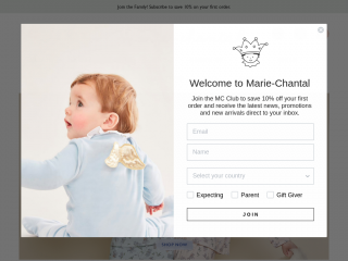 mariechantal.com screenshot