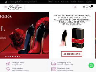 marisaprofumerie.it screenshot
