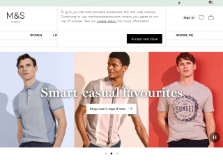 marksandspencerlondon.com screenshot