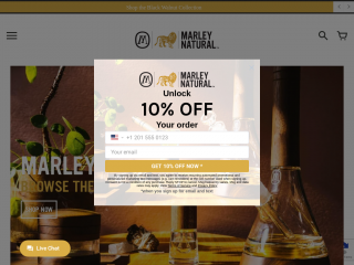 marleynaturalshop.com screenshot