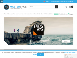 mastershoe.co.uk screenshot