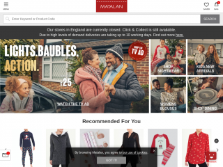 matalan.co.uk screenshot