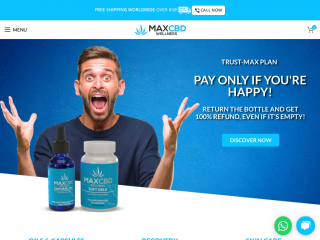 maxcbdwellness.com screenshot