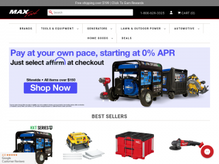 maxtool.com screenshot