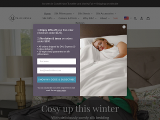 mayfairsilk.com screenshot