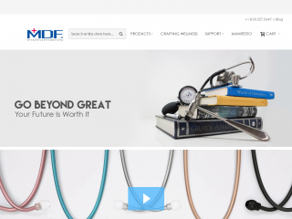 mdfinstruments.com screenshot
