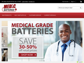medicbatteries.com screenshot