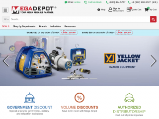 megadepot.com screenshot