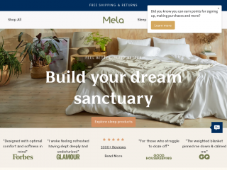 melacomfort.co.uk screenshot