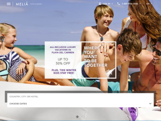 melia.com screenshot