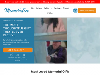 memorialize.art screenshot