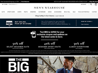 menswearhouse.com screenshot