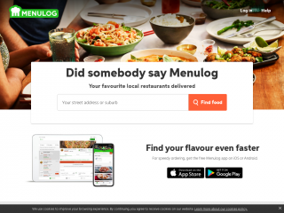 menulog.com.au screenshot