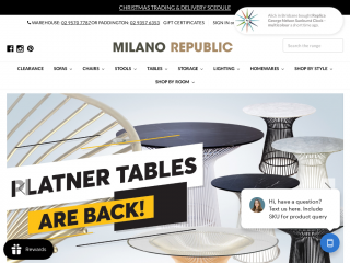 milanorepublicfurniture.com.au screenshot