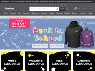 millets.co.uk screenshot