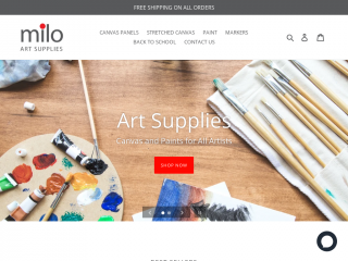 miloartsupplies.com screenshot