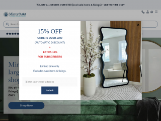 mirroroutlet.co.uk screenshot