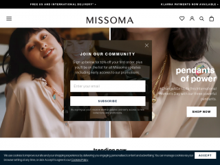 missoma.com screenshot