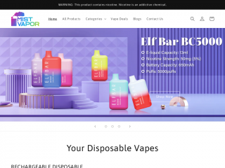 mistvapor.com screenshot