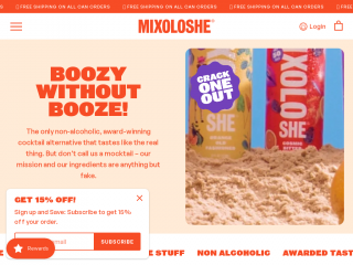 mixoloshe.com screenshot