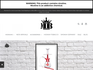 mobhookah.com screenshot