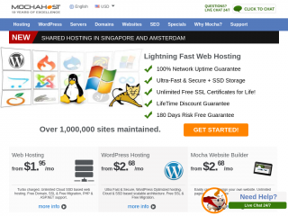 mochahost.com screenshot