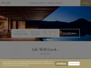 montagehotels.com screenshot