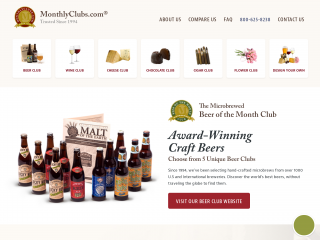 monthlyclubs.com screenshot