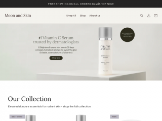 moonandskin.com screenshot