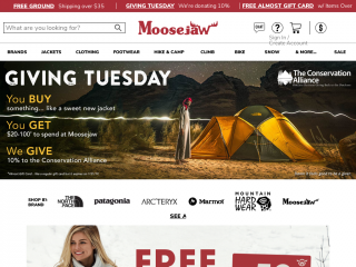 moosejaw.com screenshot