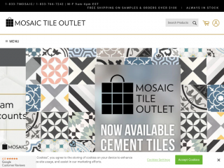 mosaictileoutlet.com screenshot