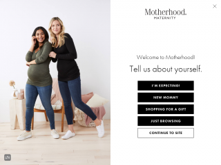 motherhood.com screenshot