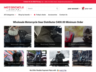 motorcyclecenter.com screenshot