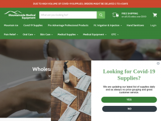 mountainside-medical.com screenshot