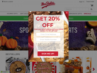 mrsfields.com screenshot