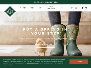 muckbootcompany.com screenshot