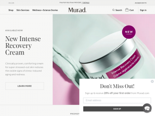 murad.com screenshot