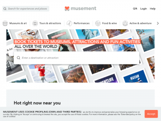musement.com screenshot