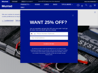 mustad-fishing.com screenshot